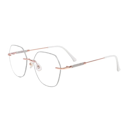 Gem Eyeglasses in Rose Gold & Silver