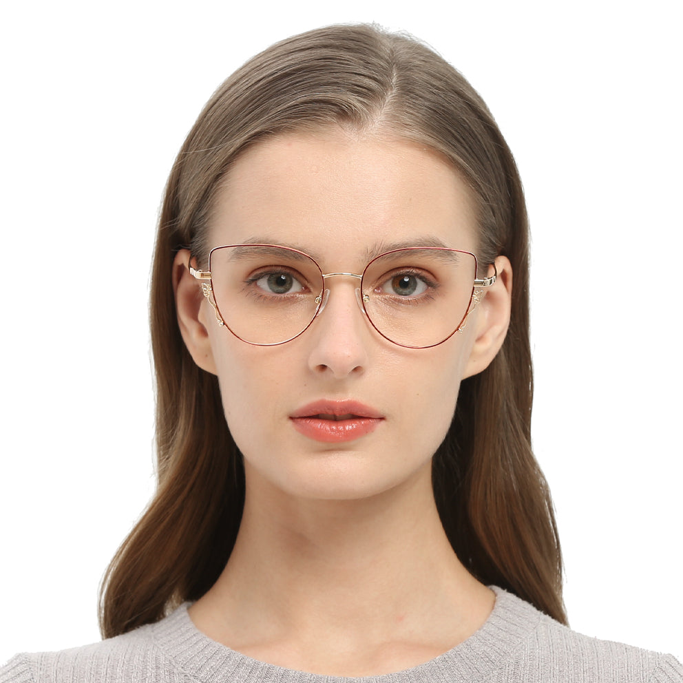 Hailey Eyeglasses in Red