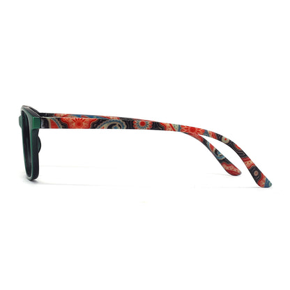 Sicily Eyeglasses in Green & Floral