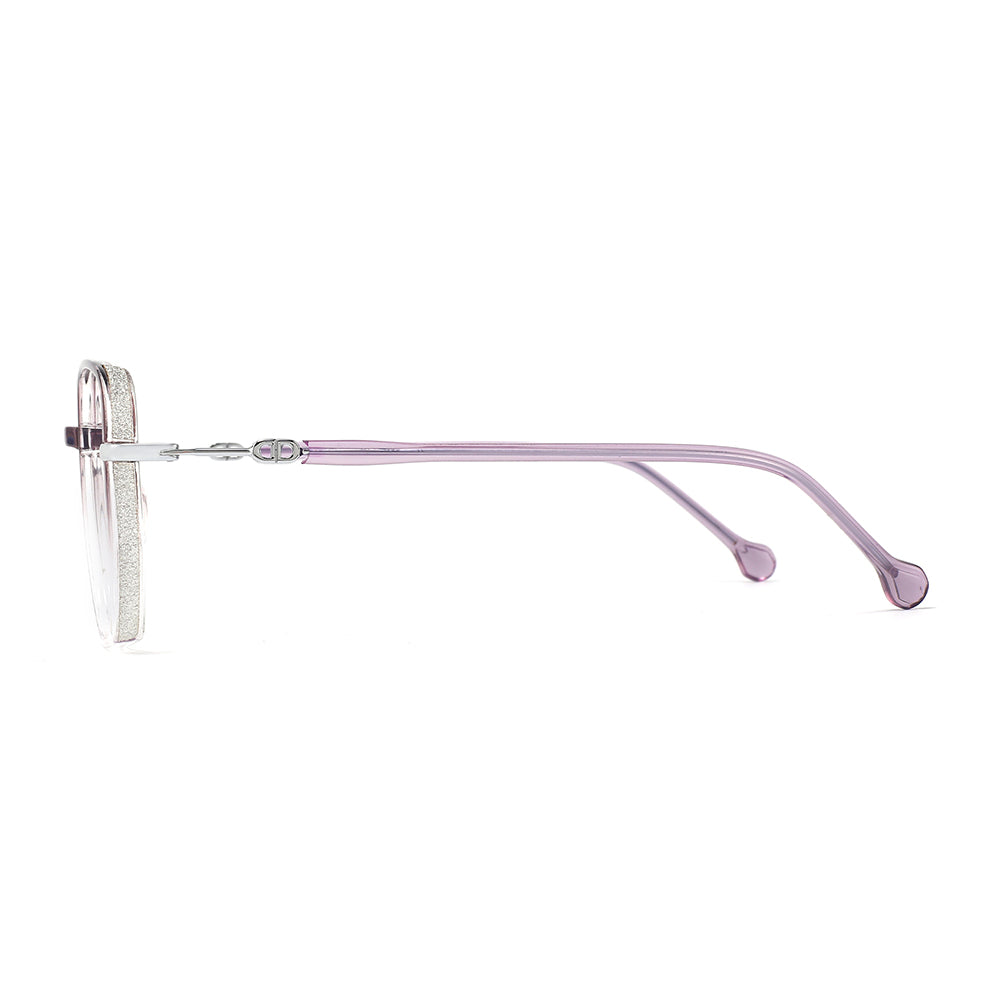 Gerda Eyeglasses in Purple & Clear