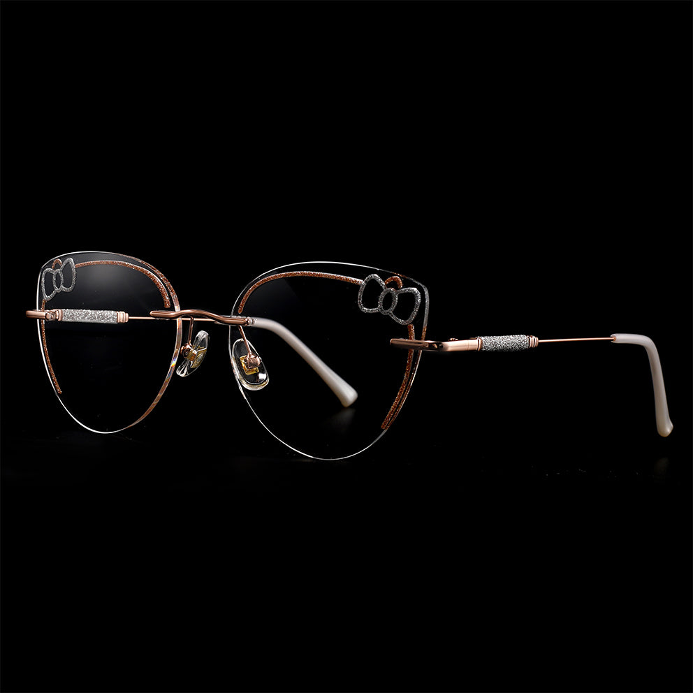 Jeyne Eyeglasses in Rose Gold & Silver