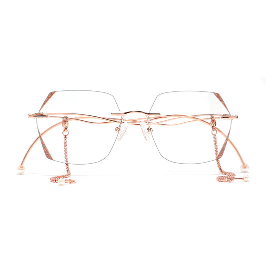 Bling Eyeglasses in Rose Gold