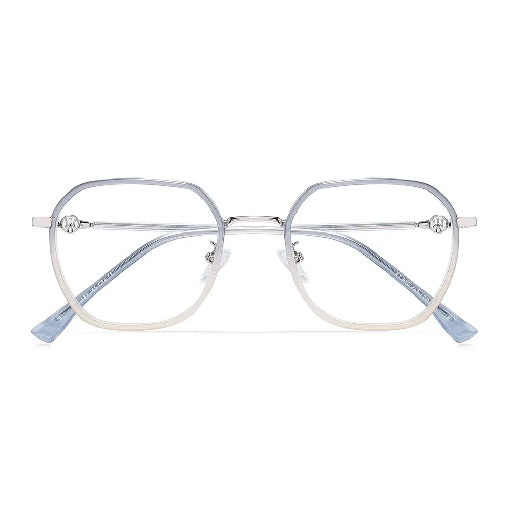 Amore Eyeglasses in Blue & Champagne