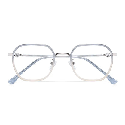 Amore Eyeglasses in Blue & Champagne