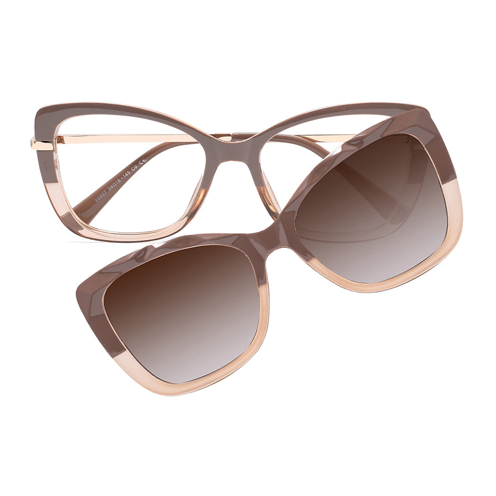 Esme Eyeglasses in Chocolate & Brown