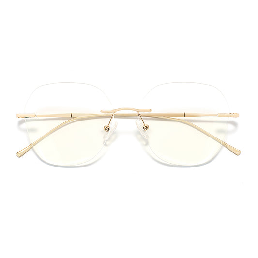 Simple Eyeglasses in Gold