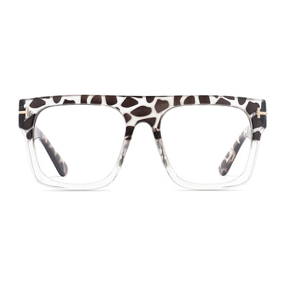 Fang Eyeglasses in Leopard & Clear