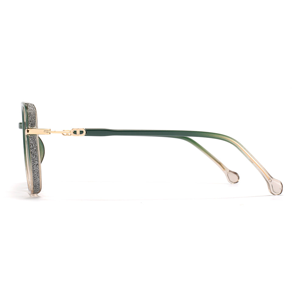 Gerda Eyeglasses in Seaweed & Champagne