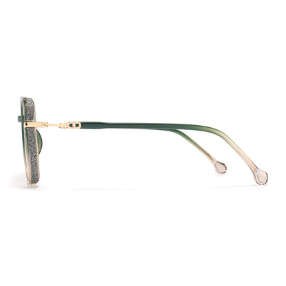 Gerda Eyeglasses in Seaweed & Champagne