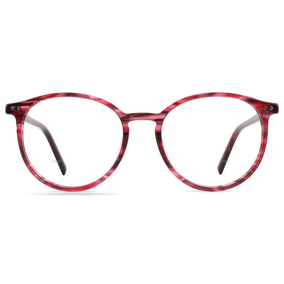 Pansy Eyeglasses in Red Tortoise