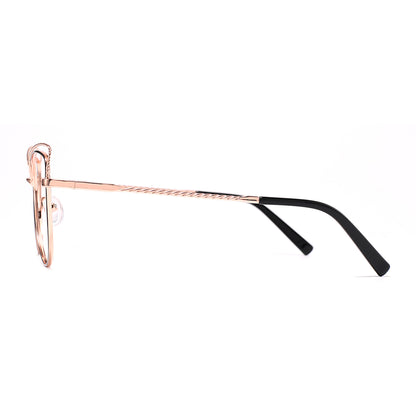 Salley Eyeglasses in Black & Rose Gold