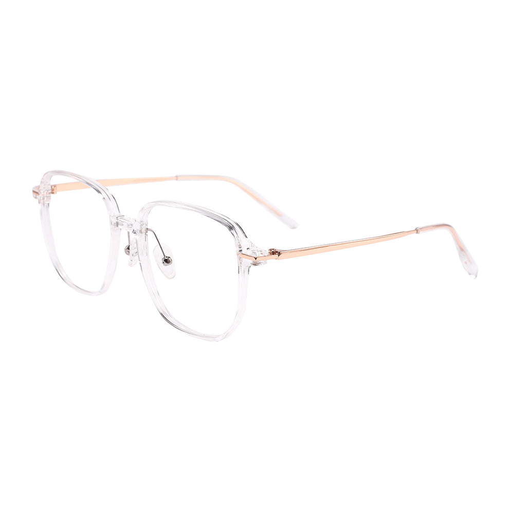 Misha Eyeglasses in Clear & Rose Gold