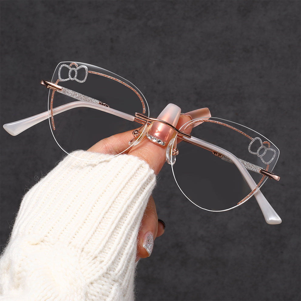 Jeyne Eyeglasses in Rose Gold & Silver