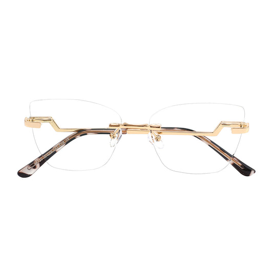 Pixie Eyeglasses in Gold & Black Tortoise