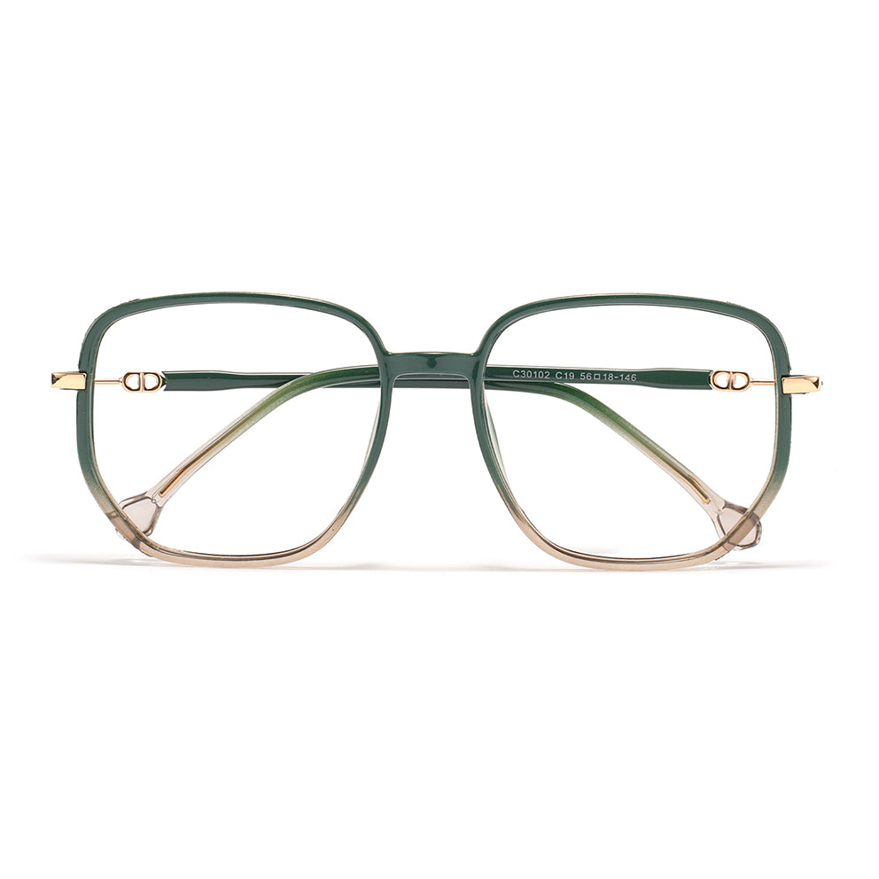 Gerda Eyeglasses in Seaweed & Champagne