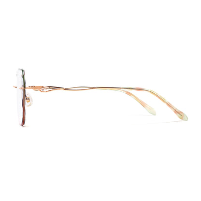 Kila Eyeglasses in Green & Pink