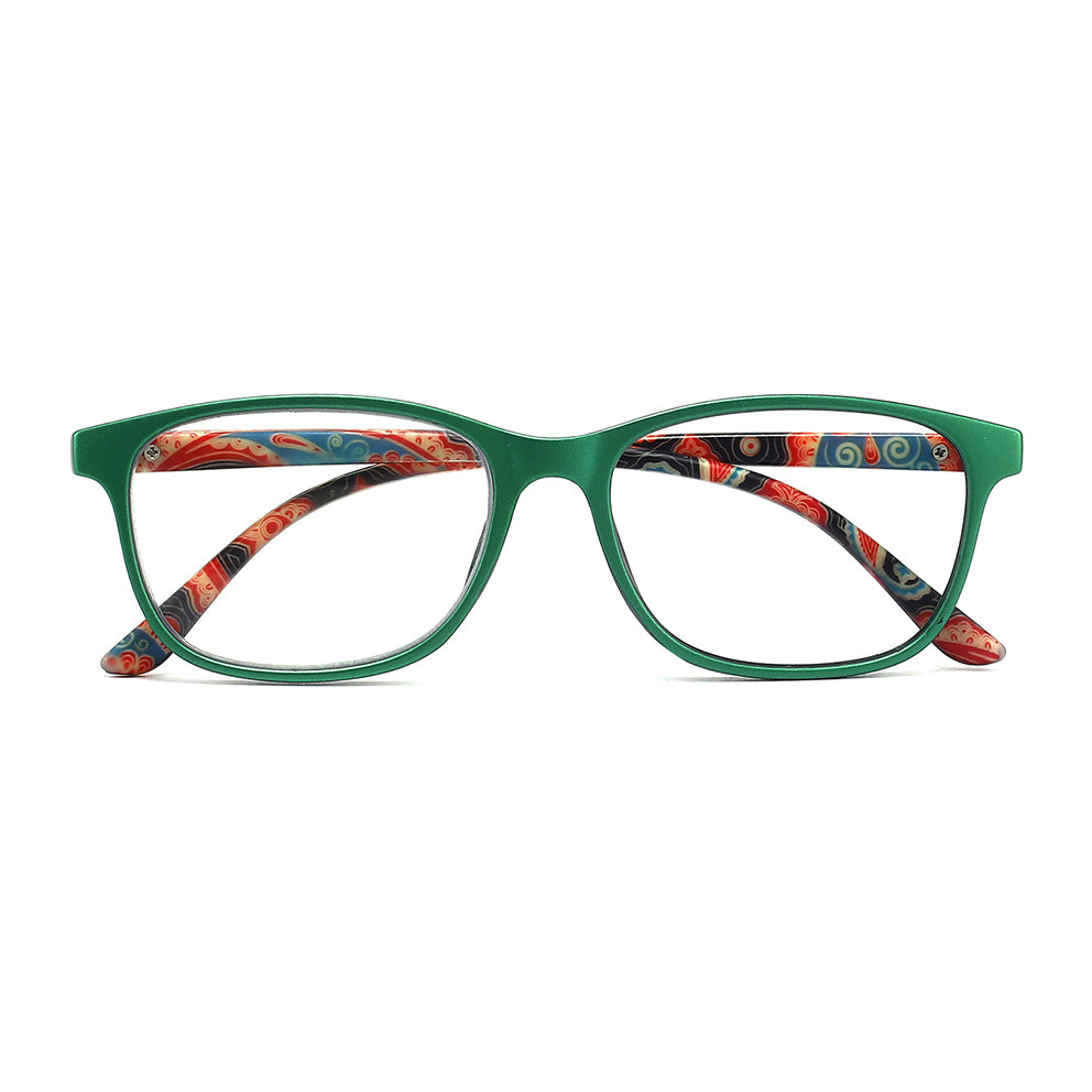 Sicily Eyeglasses in Green & Floral