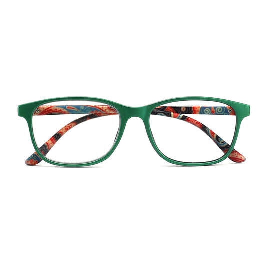 Sicily Eyeglasses in Green & Floral