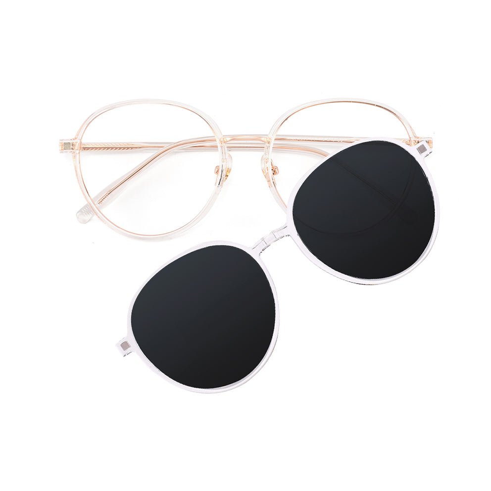 Kyra Eyeglasses in Clear & Rose Gold