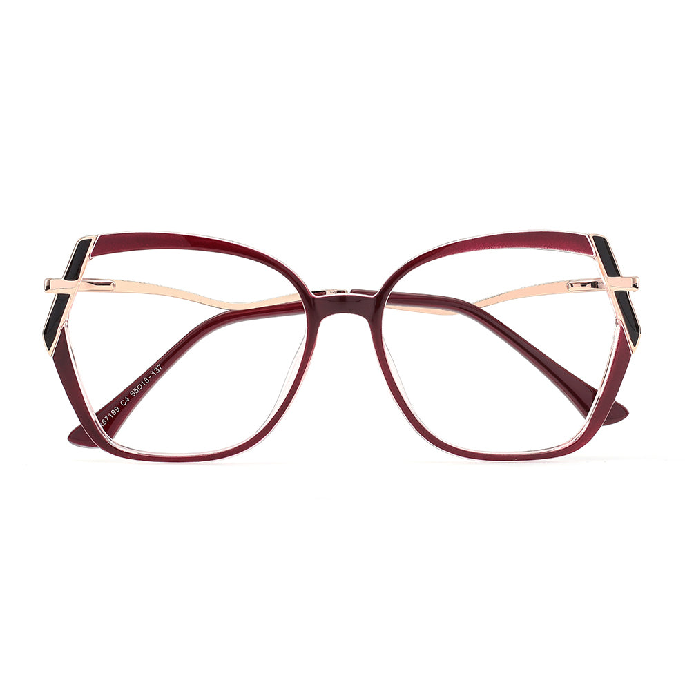 Meral Eyeglasses in Burgundy