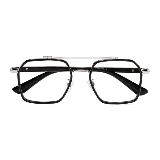 Miano Eyeglasses in Black & Silver