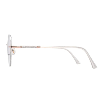 Gem Eyeglasses in Rose Gold & Silver