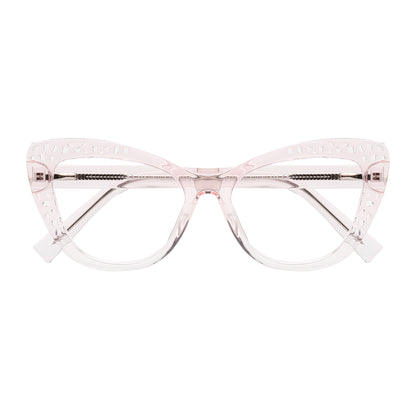 Taina Eyeglasses in Pink & Clear