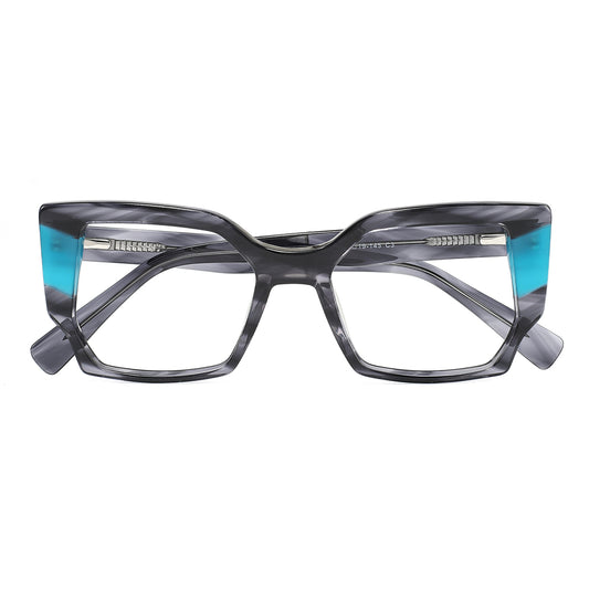 Marlo Eyeglasses in Grey & Blue