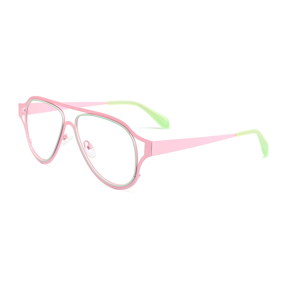 Karlie Eyeglasses in Pink & Green