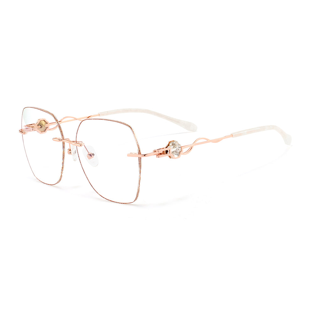 Shine Eyeglasses in Rose Gold