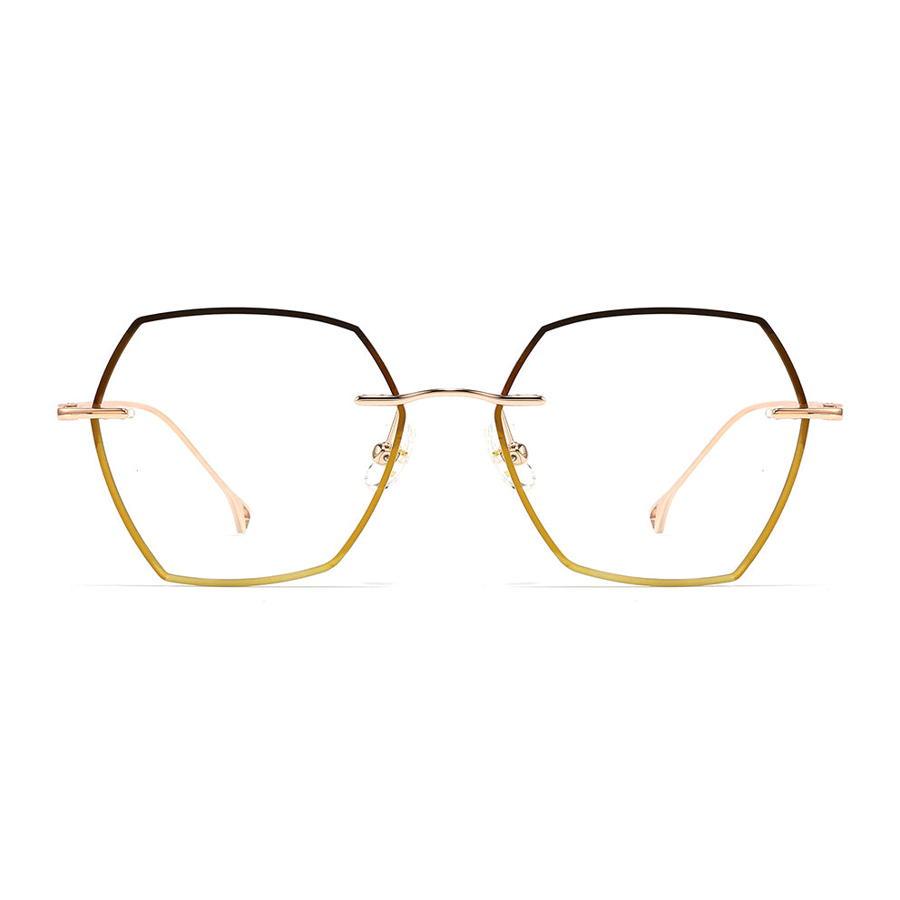 Margaret Eyeglasses in Rose Gold