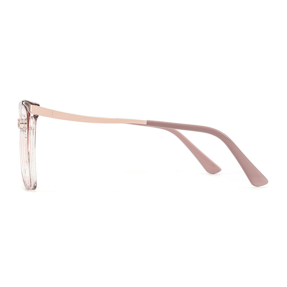 Sine Eyeglasses in Carmine & Champagne