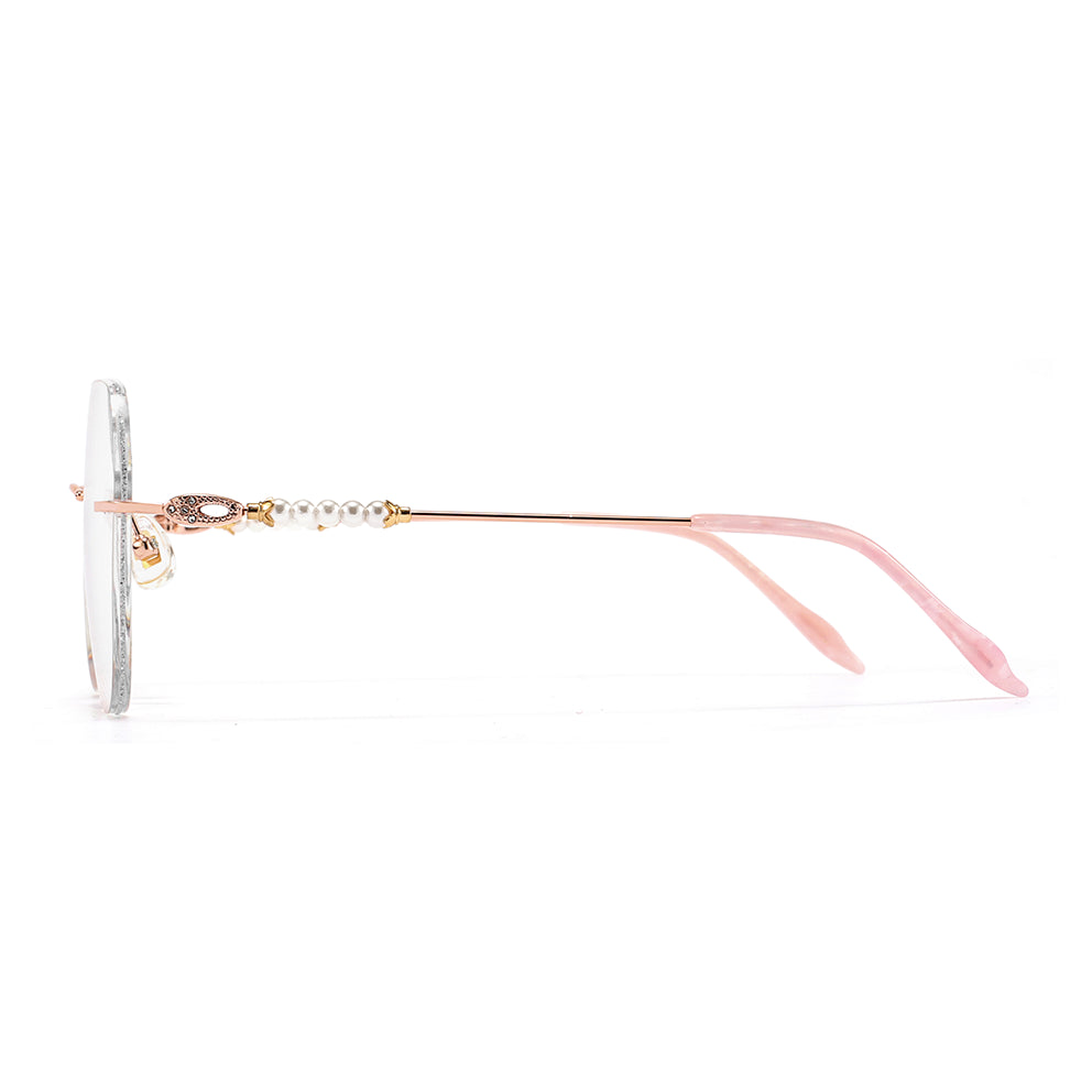 Fauna Eyeglasses in Rose Gold & Silver