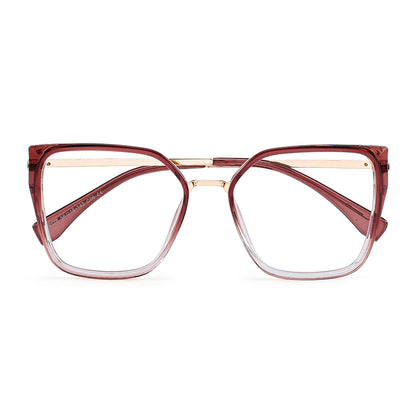 Bozi Eyeglasses in Carmine & Clear