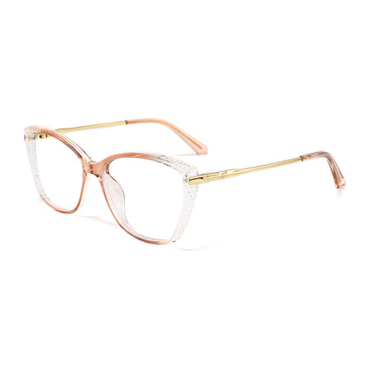 Hermione Eyeglasses in Pink & Clear