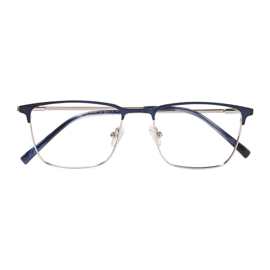 Vito Eyeglasses in Blue & Silver