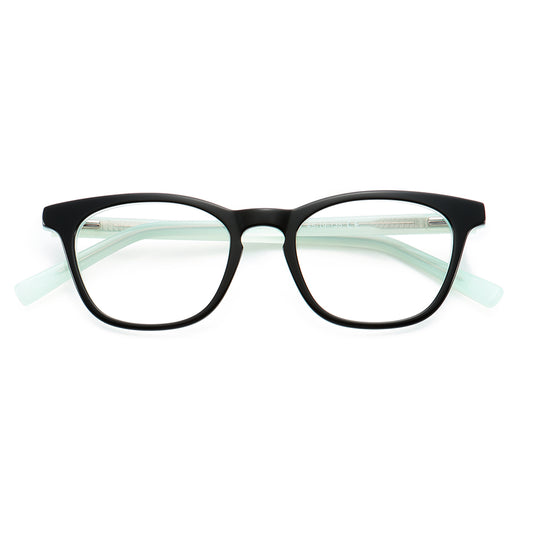 Ava Eyeglasses in Black & Green