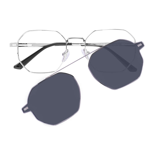 Finley Eyeglasses in Silver