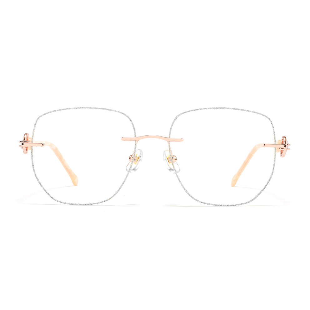 Blink Eyeglasses in Rose Gold & Silver