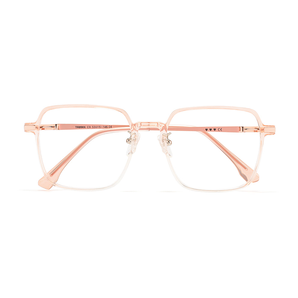 Sandy Eyeglasses in Pink & Clear