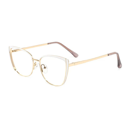 Talisha Eyeglasses in White & Gold