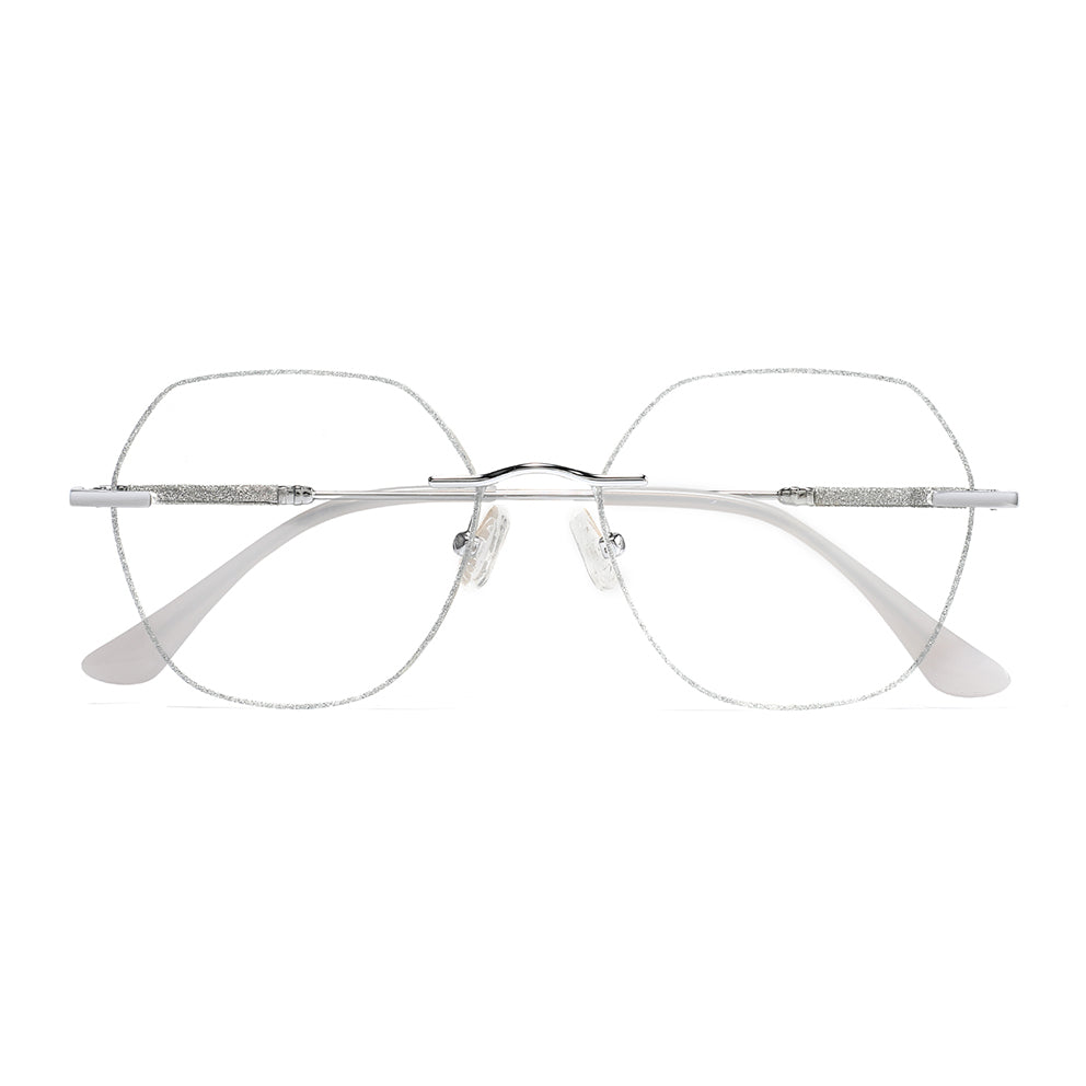 Gem Eyeglasses in Silver