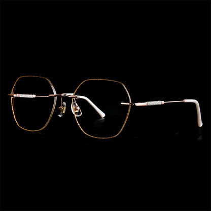 Gem Eyeglasses in Rose Gold & Gold