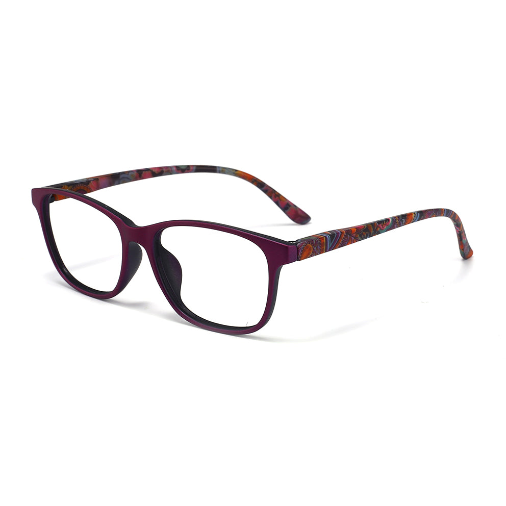 Sicily Eyeglasses in Purple & Floral