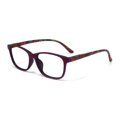 Sicily Eyeglasses in Purple & Floral